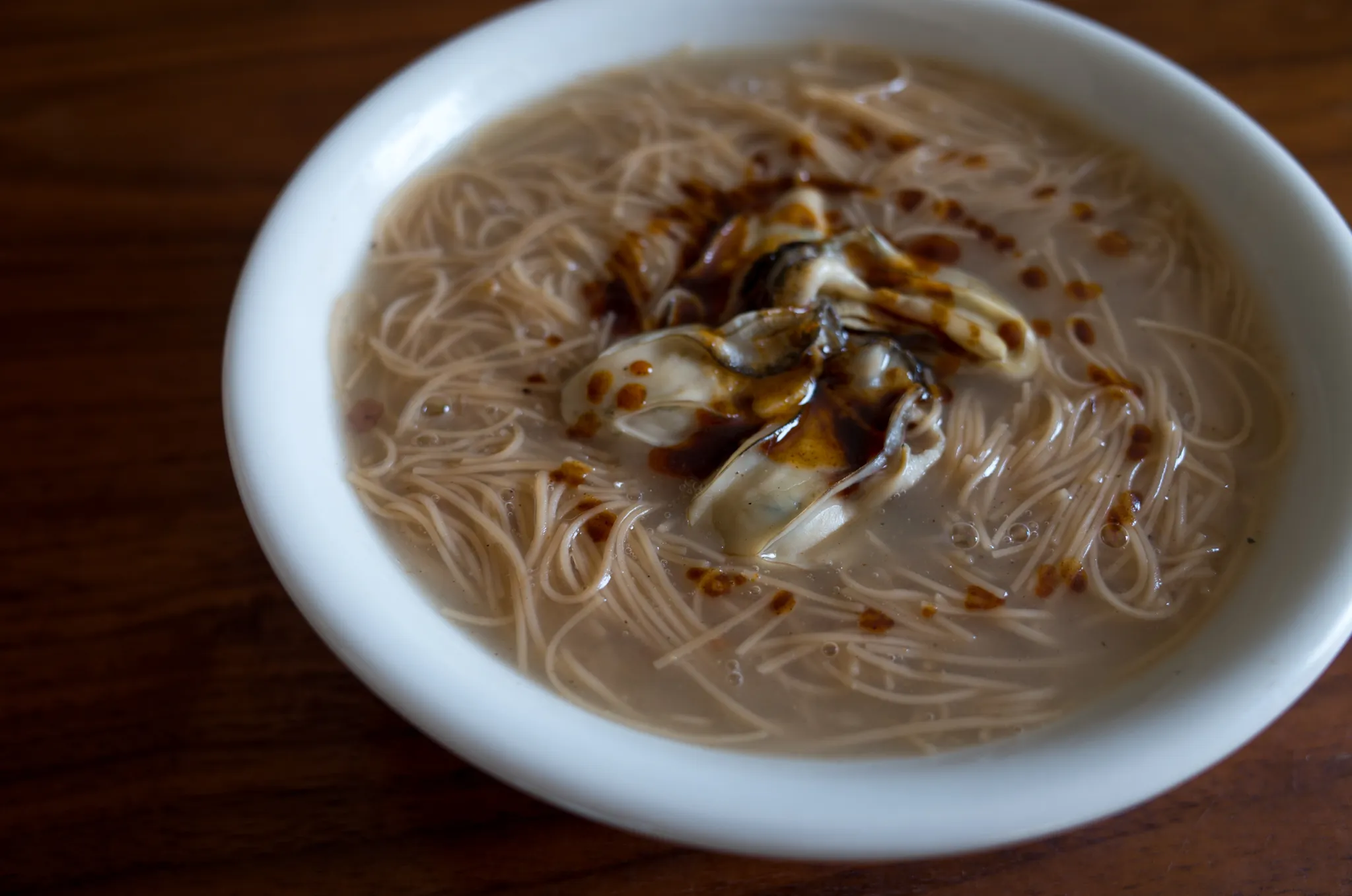 牡蠣は自分で調理してのせたやつです